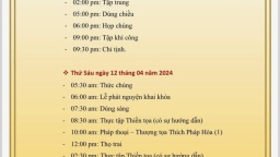 2024-04 Viên Thông Tự - Khoá Tu Với Thầy Pháp Hoà - 01. Họp Chúng